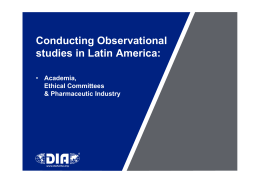 Conducting Observational studies in Latin America: