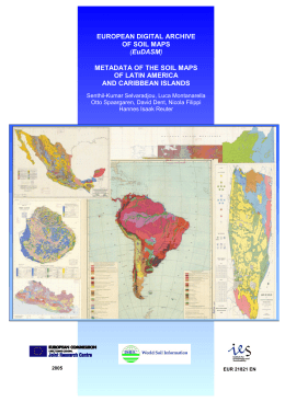 Metadata on Soil Maps of Latin America