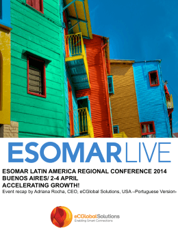 esomar latin america regional conference 2014 buenos aires/ 2