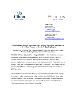 Hilton Hotels & Resorts Continues Latin America Expansion with