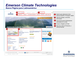 Emerson Climate Technologies New Latin America Website