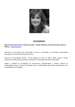 Doutora Cristina Sousa Gomes
