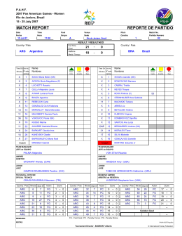match report reporte de partido - Pan American Hockey Federation