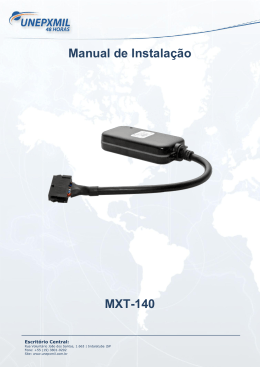 Manual de Instalação MXT140