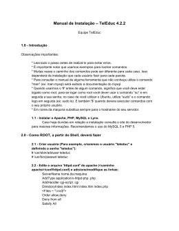 Manual de Instalação – TelEduc 4.2.2