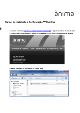 Manual de Instalação e Configuração VPN Anima