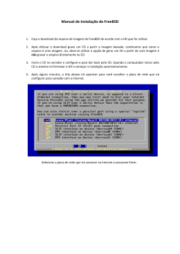 Manual de Instalação do FreeBSD
