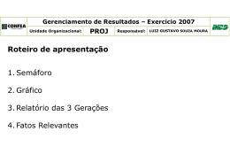 Gerenciamento de Resultados – Exercício 2007