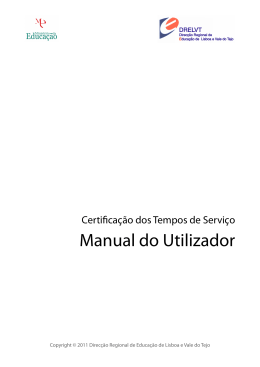 Manual do Utilizador v1.2 - Certificação dos Tempos de Serviço