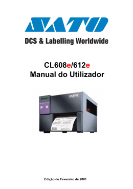 CL608e/612e Manual do Utilizador