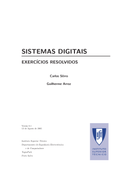 SISTEMAS DIGITAIS - Instituto Superior Técnico