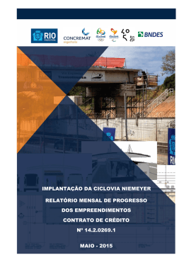 Relatório Mensal - Implantação Ciclovia Niemeyer