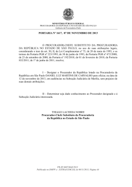 PORTARIA N - MPF SP - Ministério Público Federal