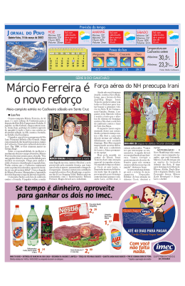 Márcio Ferreira é o novo reforço