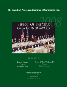 Person Of The Year Gala Dinner Award