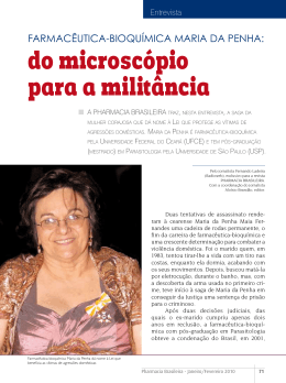 Farmacêutica-bioquímica Maria da Penha