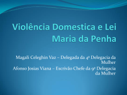 Violência Domestica e Lei Maria da Penha - Magali
