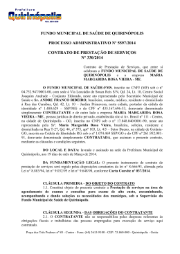 contrato - Prefeitura Municipal de Quirinópolis