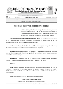 resolução cnas nº 13, de 13 de maio de 2014.