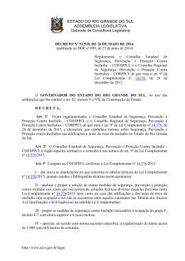 Decreto nº 51.518, de 26 de maio de 2014