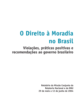 O Direito à Moradia no Brasil