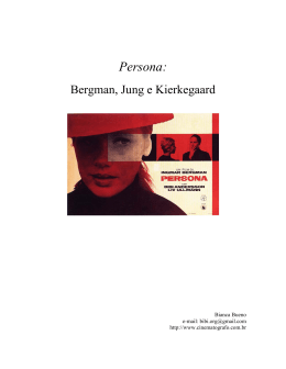 Persona: Bergman, Jung e Kierkegaard
