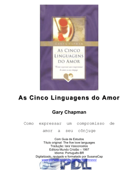Gary Chapman – As Cinco Linguagens do Amor