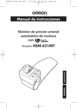 Manual de instrucciones Modelo HEM-631INT