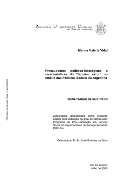 Marina Valeria Vidal Pressupostos políticos-ideológicos e