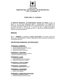 prefeitura municipal de buritirama portaria n.º 010/2014