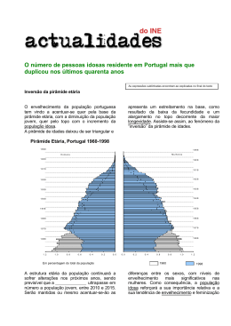 O número de pessoas idosas residente em Portugal mais que