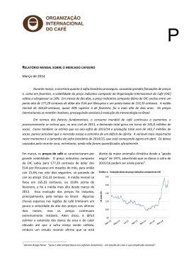 Relatório sobre o mercado cafeeiro de março de 2014