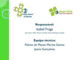Apresentação Projeto Intervir em Marvila