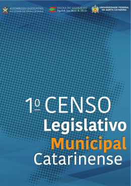 1º Censo Legislativo Municipal Catarinense