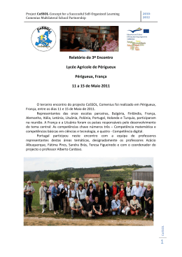 Lifelong Learning Programme Comenius Multilateral School