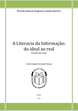 A Literacia da Informação: do ideal ao real