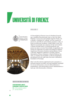 Università di Firenze brochure