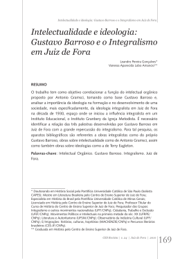 Intelectualidade e ideologia: Gustavo Barroso e o