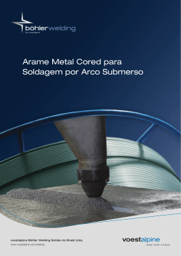 Arame Metal Cored para Soldagem por Arco Submerso