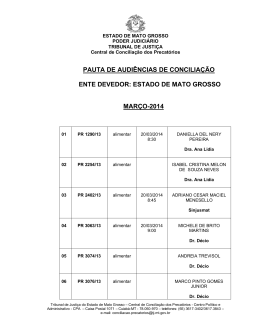 março/2014 - Tribunal de Justiça do Estado de Mato Grosso