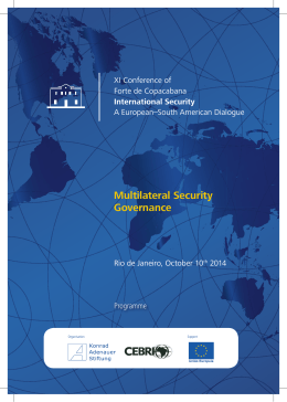 Multilateral Security Governance - Konrad-Adenauer