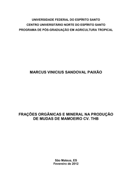 MARCUS VINICIUS SANDOVAL PAIXÃO FRAÇÕES ORGÂNICAS E