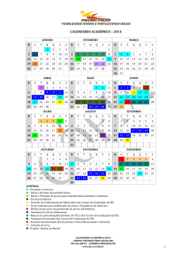 Calendário Acadêmico 2014