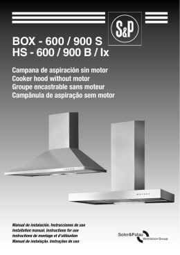 BOX - 600 / 900 S HS - 600 / 900 B / Ix