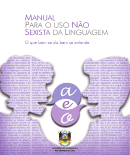 Manual para uso não sexista da linguagem