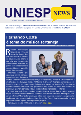 Fernando Costa é tema de música sertaneja