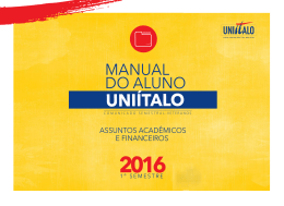 manual do aluno 2016.1 - Centro Universitário Ítalo Brasileiro