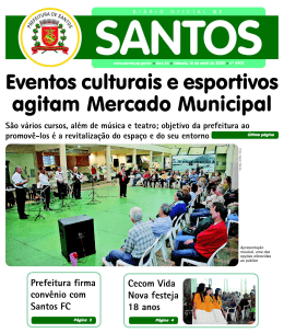 Eventos culturais e esportivos agitam Mercado Municipal