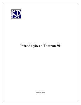 Introdução ao Fortran 90