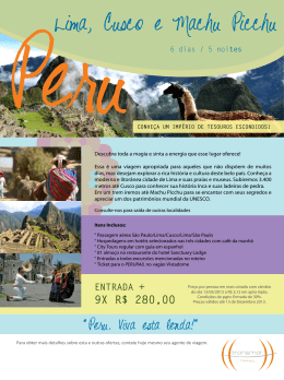 PeruLima, Cusco e Machu Picchu